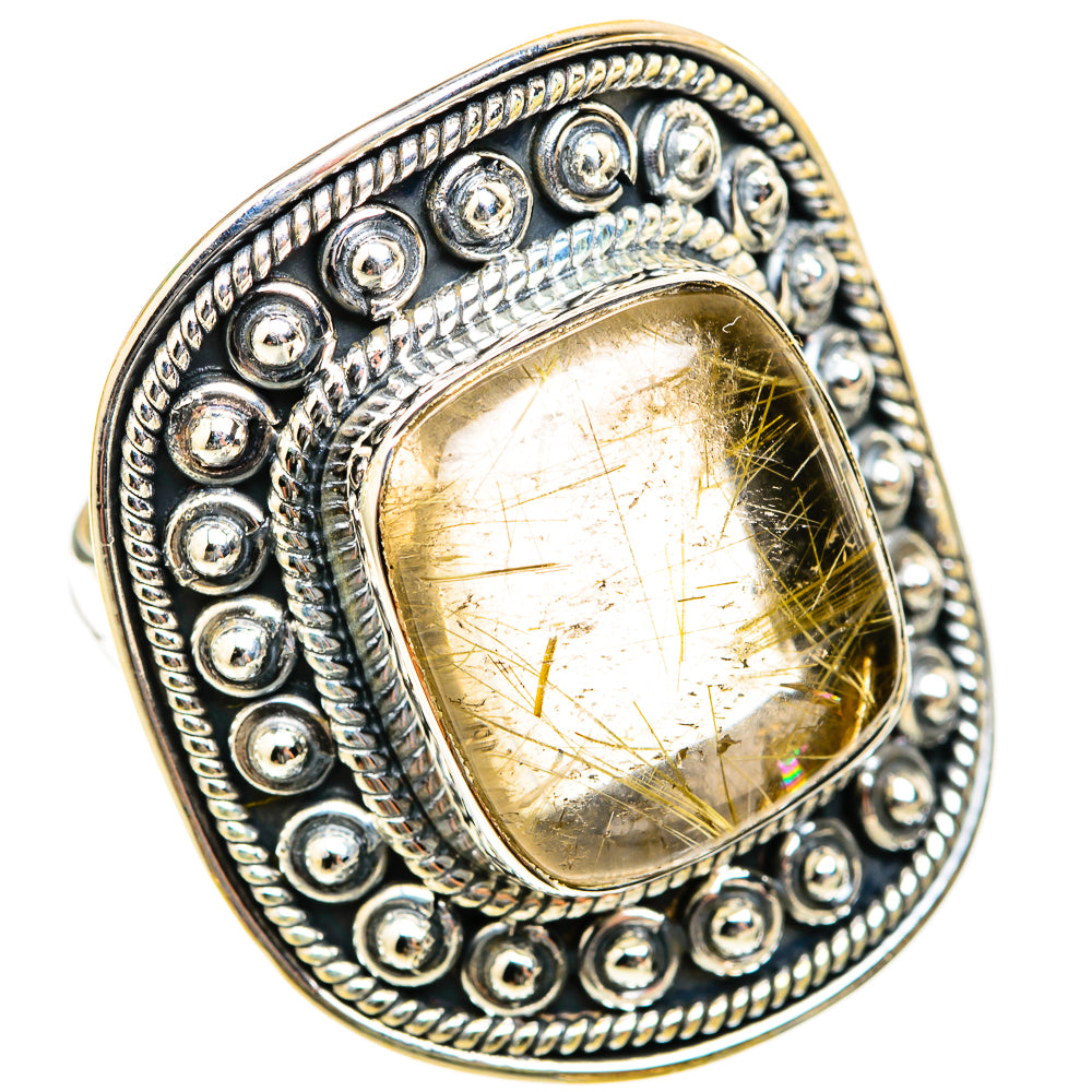 Rutilated Quartz Rings handcrafted by Ana Silver Co - RING118526 - Photo 2