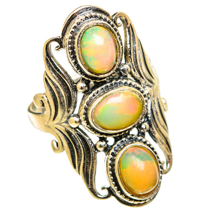 Ethiopian Opal Rings handcrafted by Ana Silver Co - RING118539 - Photo 2