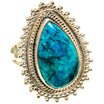 Chrysocolla Rings handcrafted by Ana Silver Co - RING118541 - Photo 2