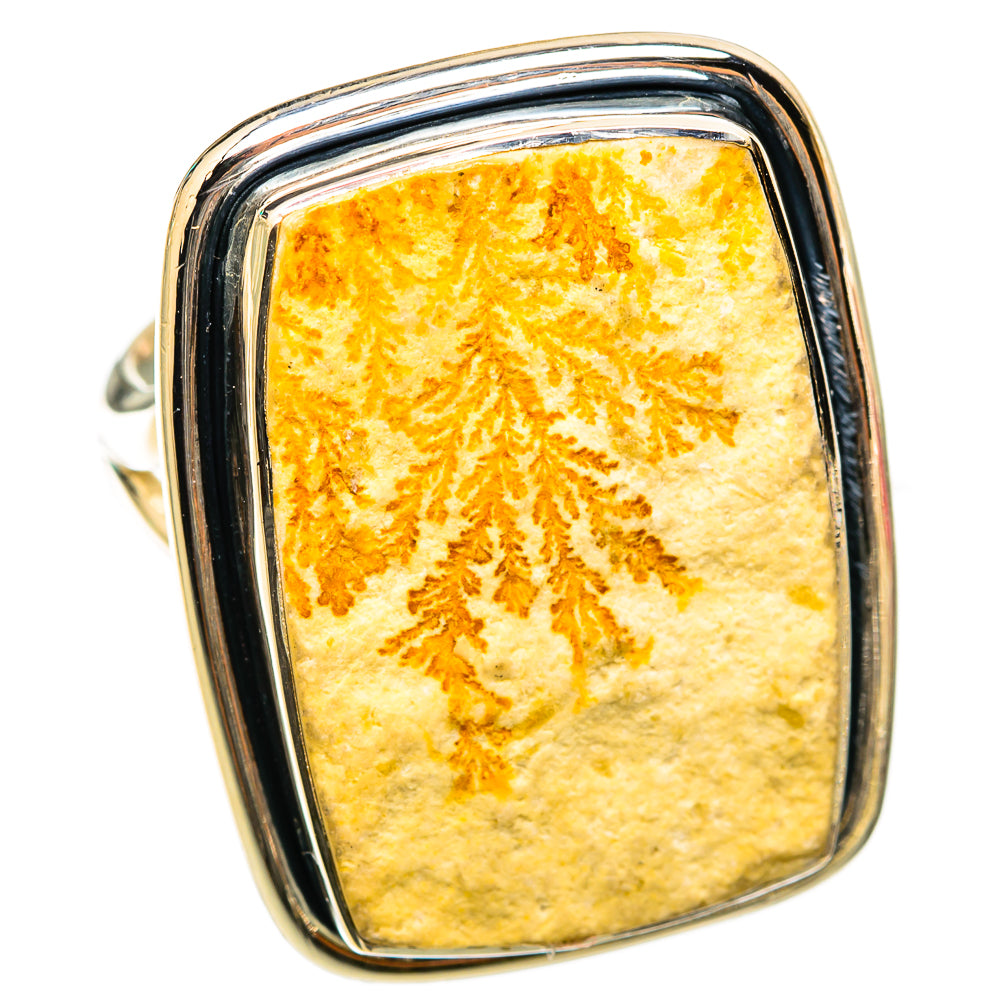 Germany Psilomelane Dendrite Rings handcrafted by Ana Silver Co - RING118548 - Photo 2