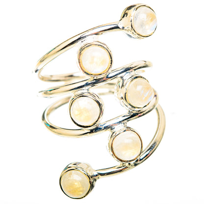 Rainbow Moonstone Rings handcrafted by Ana Silver Co - RING118556 - Photo 2