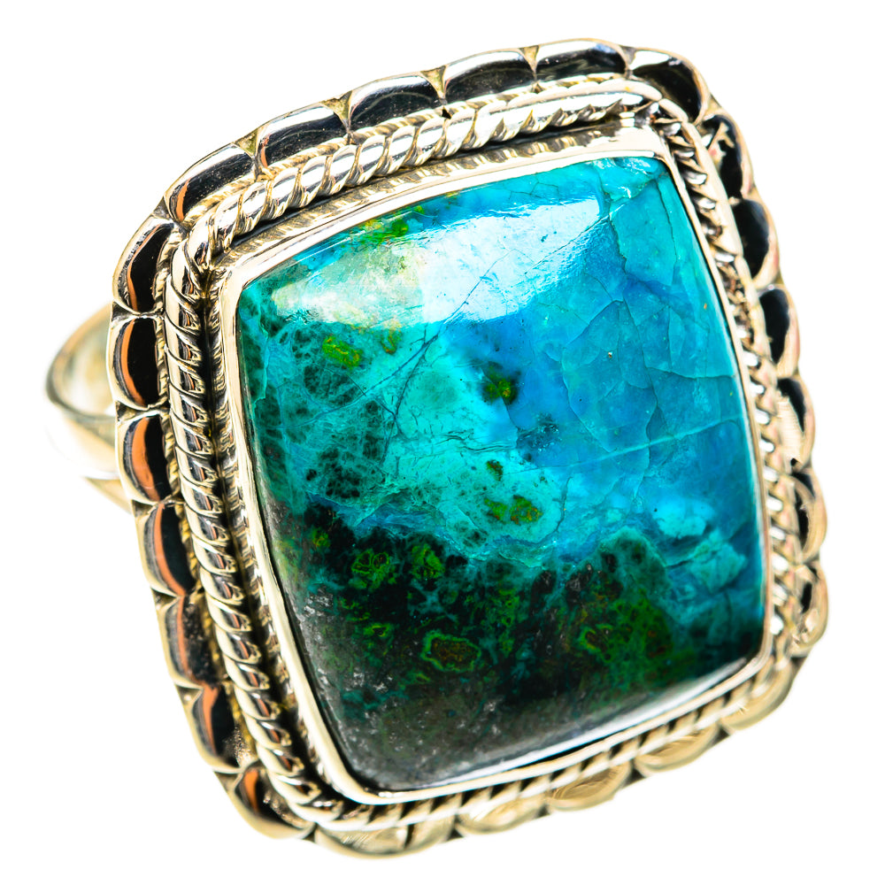 Chrysocolla Rings handcrafted by Ana Silver Co - RING118559 - Photo 2