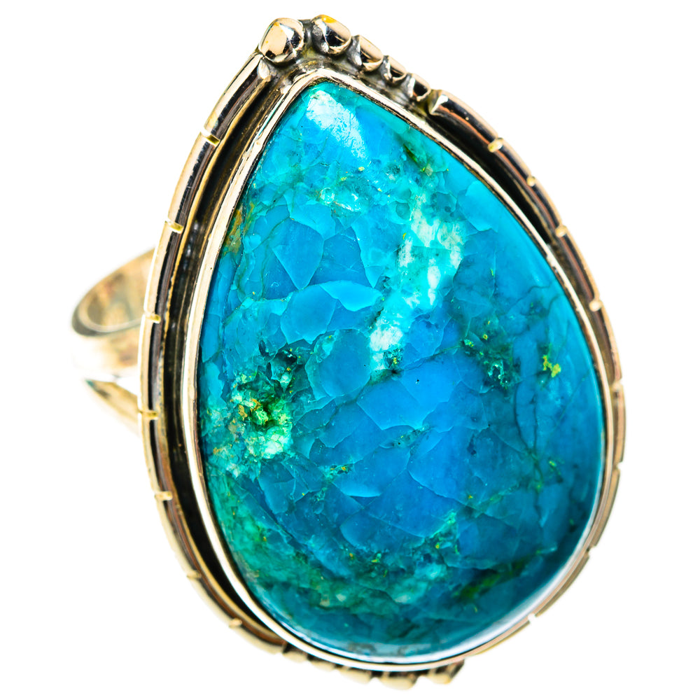 Chrysocolla Rings handcrafted by Ana Silver Co - RING118565 - Photo 2