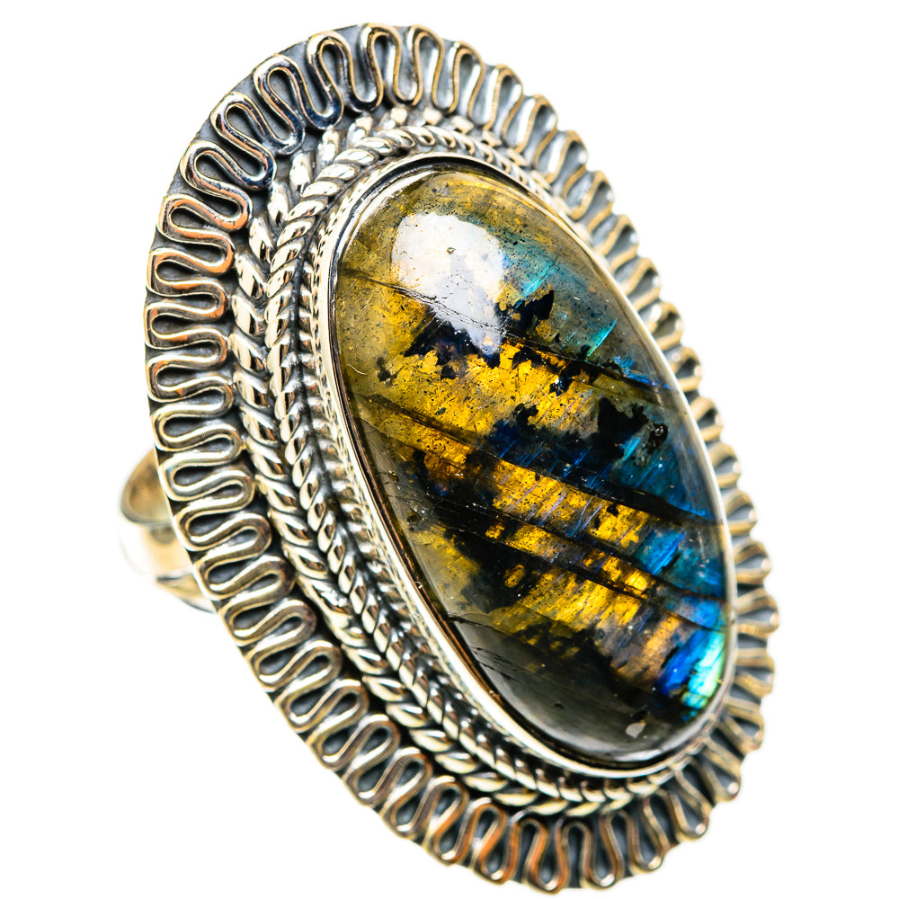Labradorite Rings handcrafted by Ana Silver Co - RING118567 - Photo 2