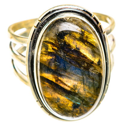 Labradorite Rings handcrafted by Ana Silver Co - RING118568 - Photo 2