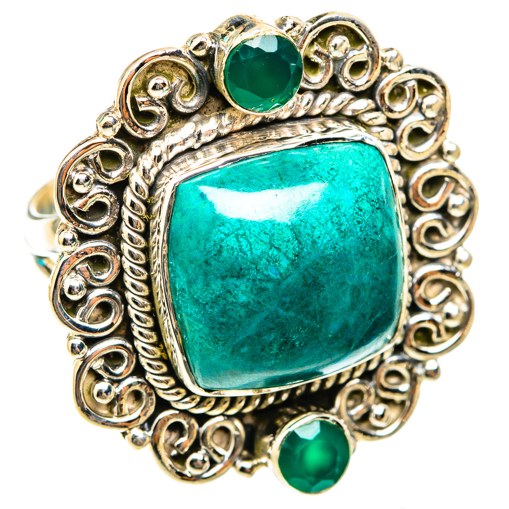 Chrysocolla Rings handcrafted by Ana Silver Co - RING118570 - Photo 2