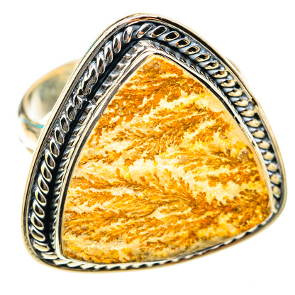 Germany Psilomelane Dendrite Rings handcrafted by Ana Silver Co - RING118572 - Photo 2