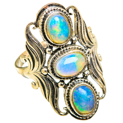 Ethiopian Opal Rings handcrafted by Ana Silver Co - RING118586 - Photo 2