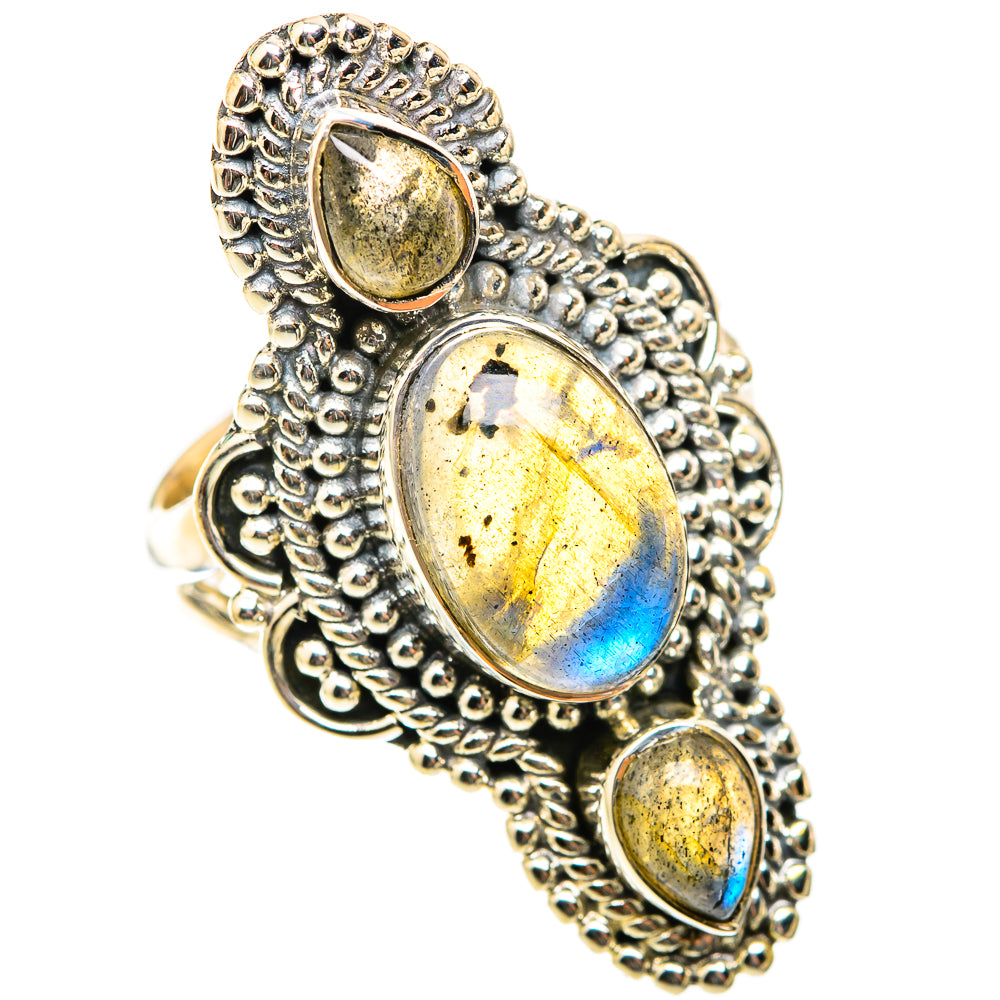 Labradorite Rings handcrafted by Ana Silver Co - RING118589 - Photo 2