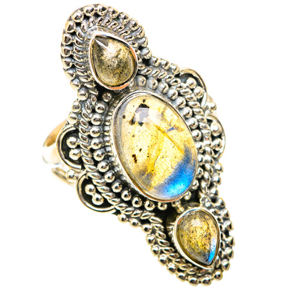 Labradorite Rings handcrafted by Ana Silver Co - RING118589 - Photo 2