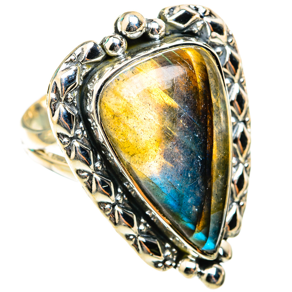 Labradorite Rings handcrafted by Ana Silver Co - RING118590 - Photo 2