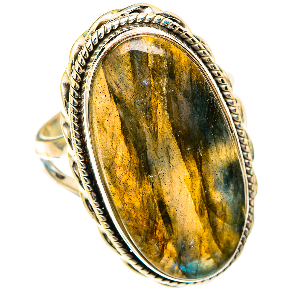 Labradorite Rings handcrafted by Ana Silver Co - RING118591 - Photo 2