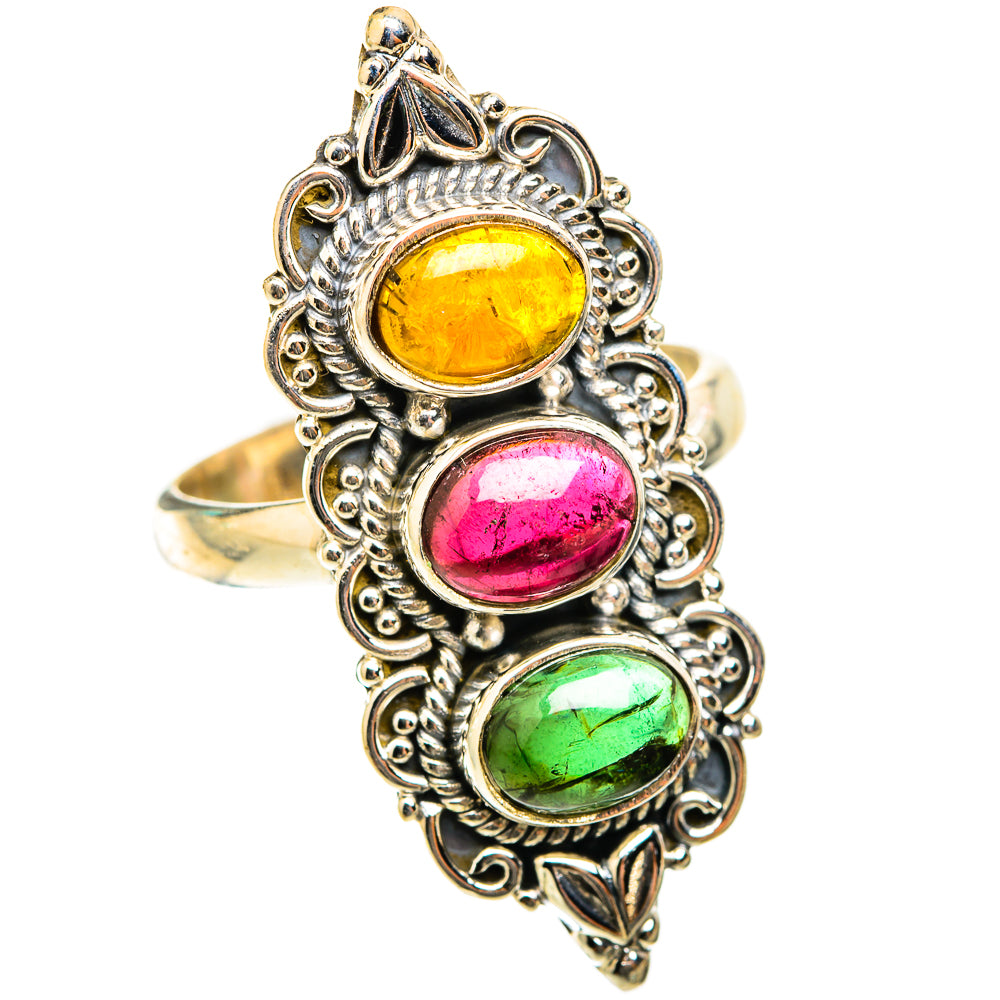 Tourmaline Rings handcrafted by Ana Silver Co - RING118604 - Photo 2