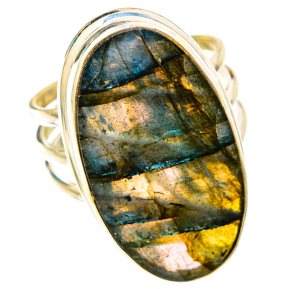 Labradorite Rings handcrafted by Ana Silver Co - RING118605 - Photo 2