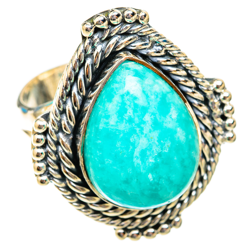 Amazonite Rings handcrafted by Ana Silver Co - RING118613 - Photo 2