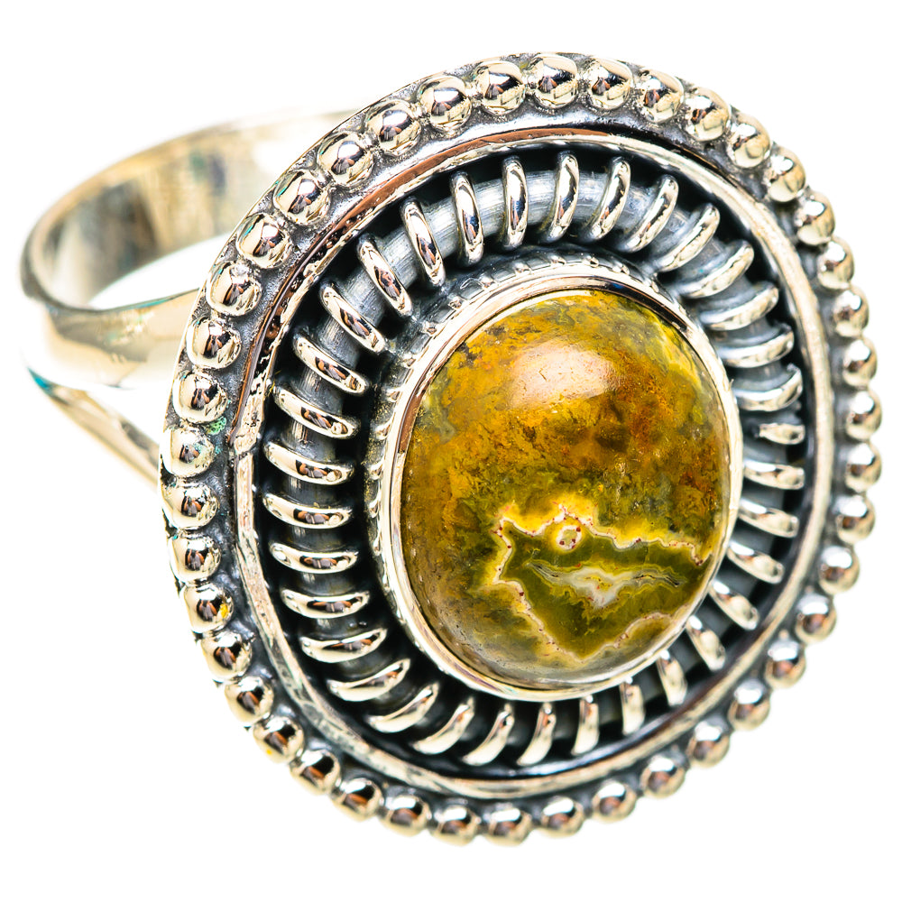 Ocean Jasper Rings handcrafted by Ana Silver Co - RING118615 - Photo 2