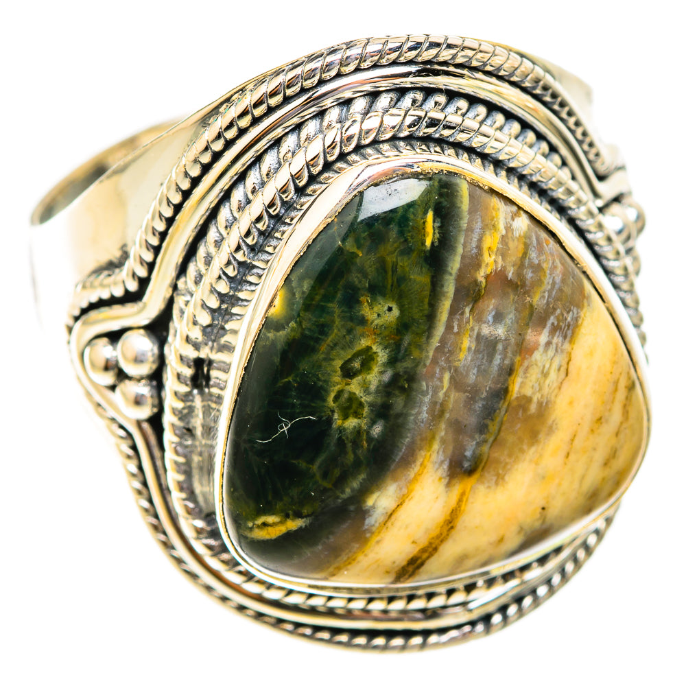 Ocean Jasper Rings handcrafted by Ana Silver Co - RING118626 - Photo 2