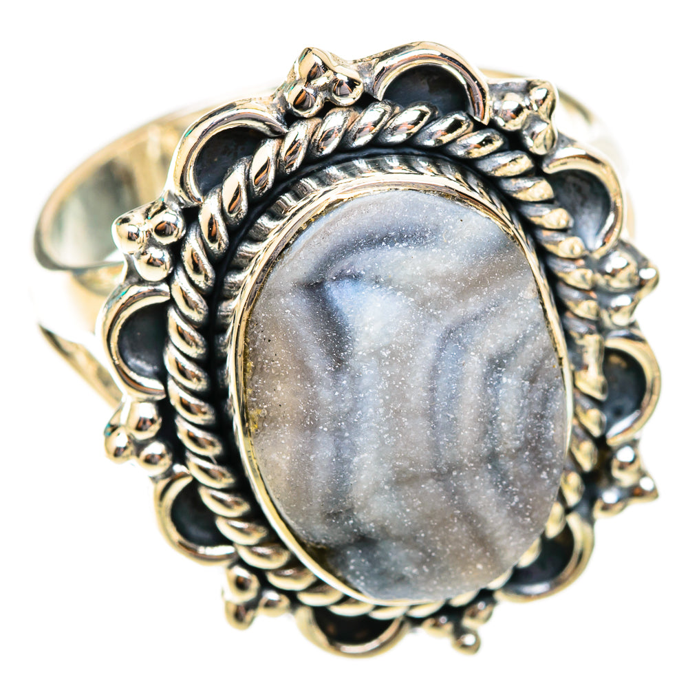 Desert Druzy Rings handcrafted by Ana Silver Co - RING118631 - Photo 2