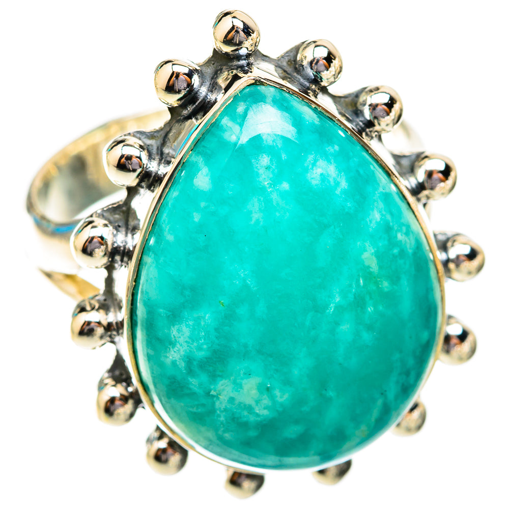 Amazonite Rings handcrafted by Ana Silver Co - RING118640 - Photo 2