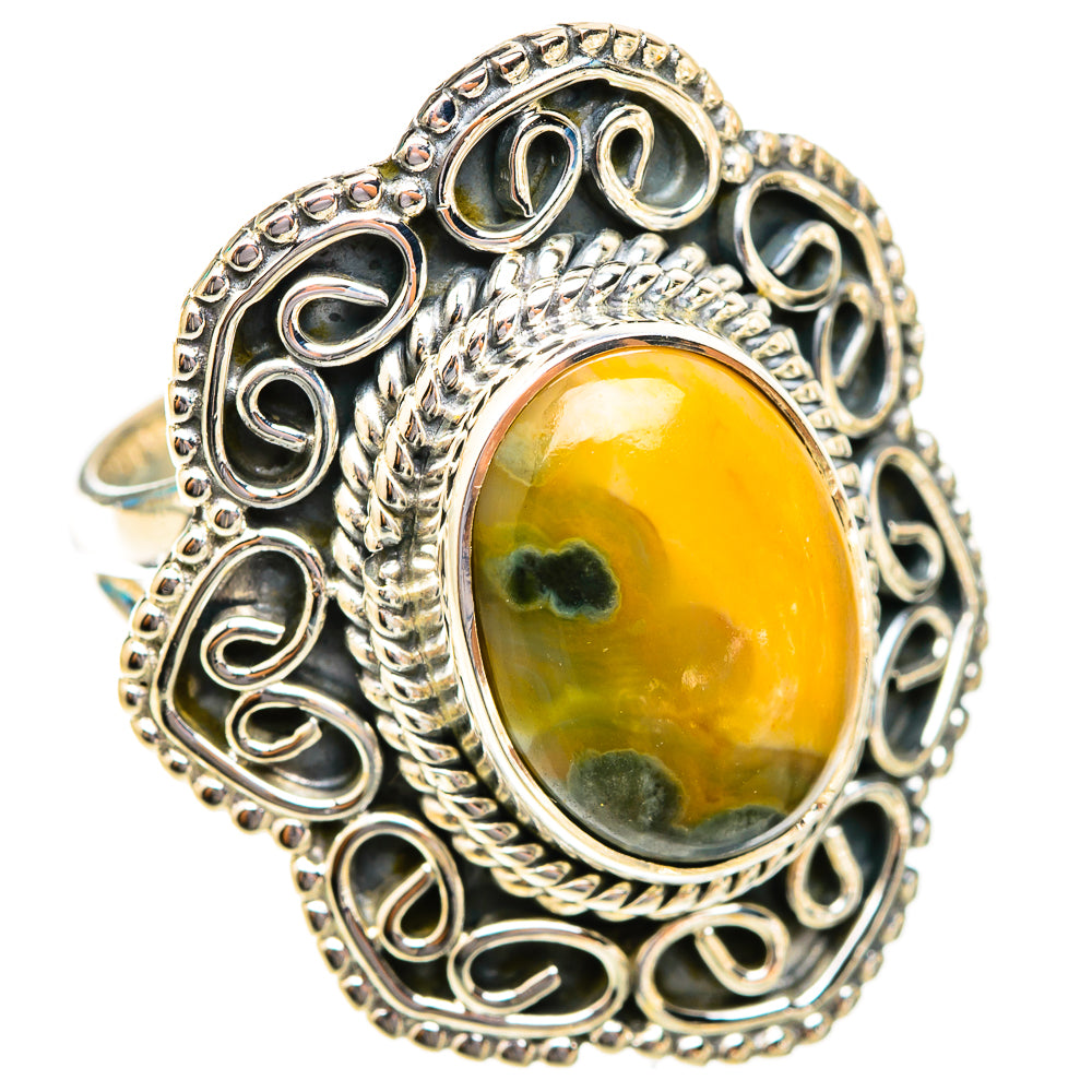 Ocean Jasper Rings handcrafted by Ana Silver Co - RING118642 - Photo 2