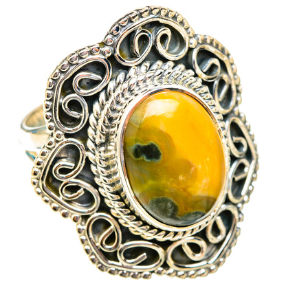 Ocean Jasper Rings handcrafted by Ana Silver Co - RING118642 - Photo 2