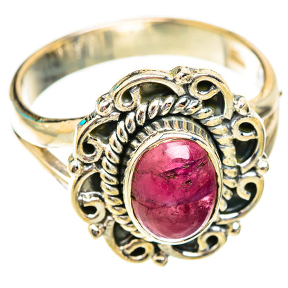 Pink Tourmaline Rings handcrafted by Ana Silver Co - RING118645 - Photo 2
