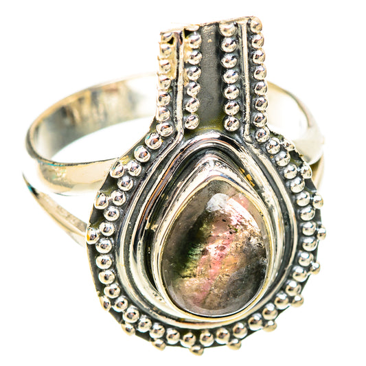 Watermelon Tourmaline Rings handcrafted by Ana Silver Co - RING118655 - Photo 2