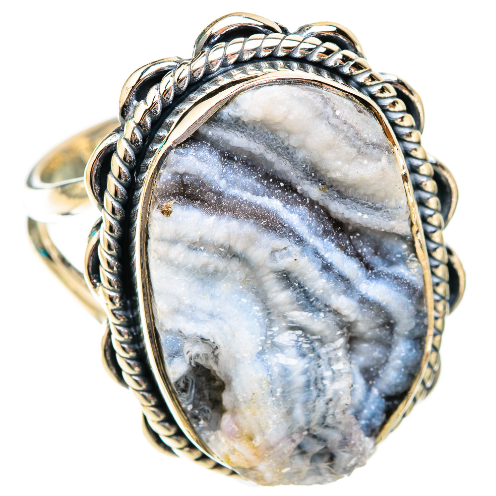 Desert Druzy Rings handcrafted by Ana Silver Co - RING118657 - Photo 2