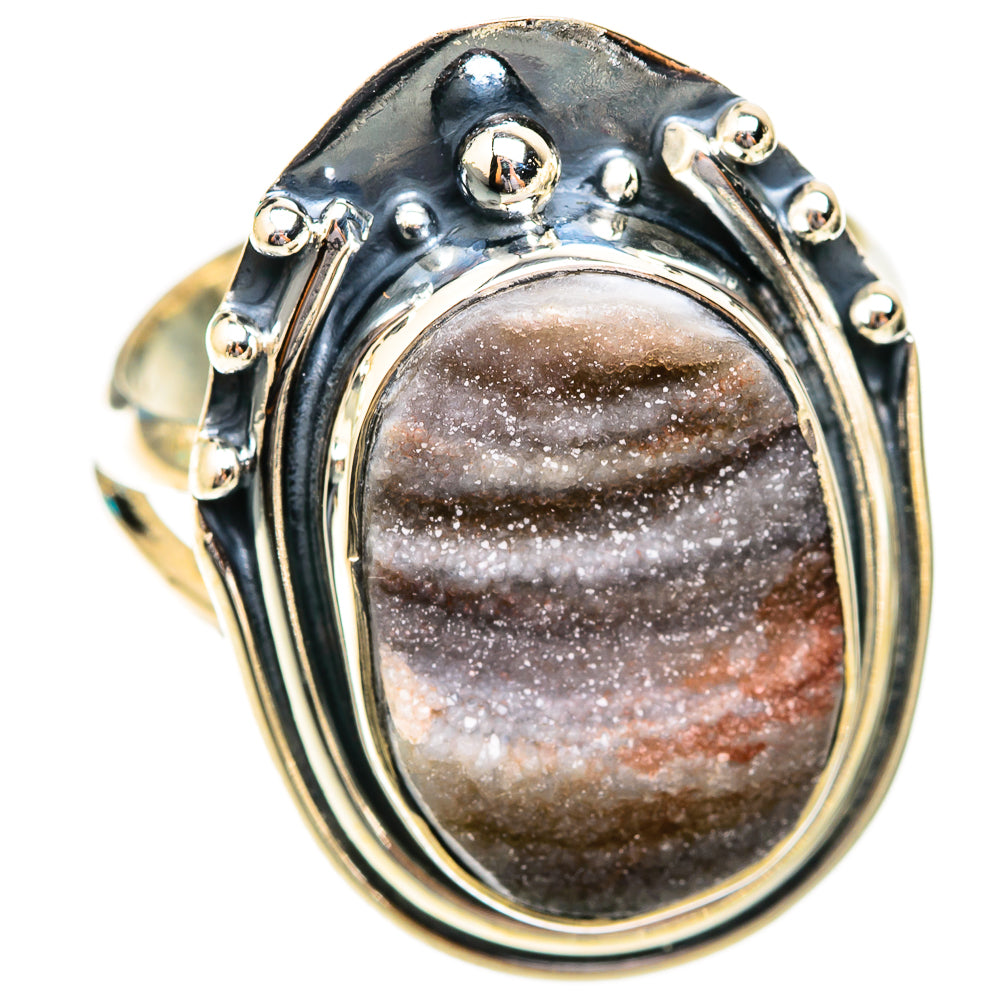 Desert Druzy Rings handcrafted by Ana Silver Co - RING118658 - Photo 2