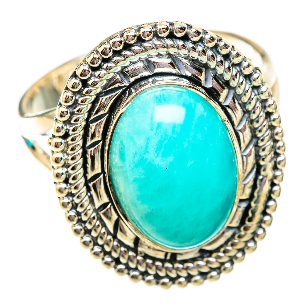 Amazonite Rings handcrafted by Ana Silver Co - RING118668 - Photo 2