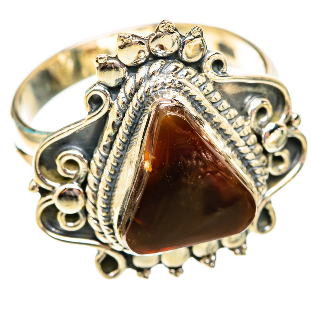 Mexican Fire Agate Rings handcrafted by Ana Silver Co - RING118669 - Photo 2