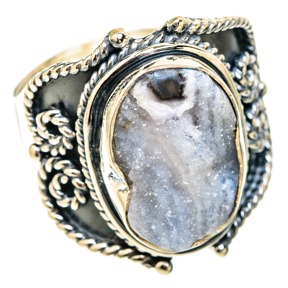 Desert Druzy Rings handcrafted by Ana Silver Co - RING118682 - Photo 2