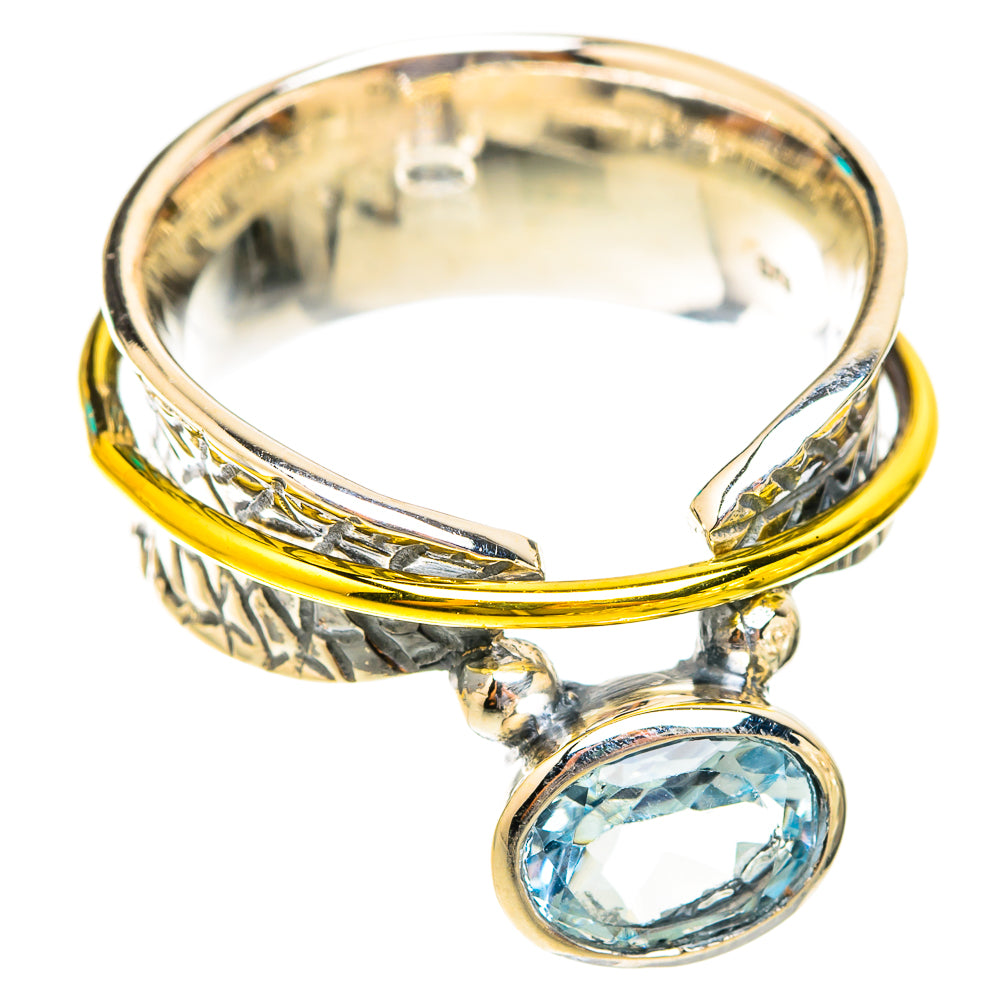 Blue Topaz Rings handcrafted by Ana Silver Co - RING118686 - Photo 2