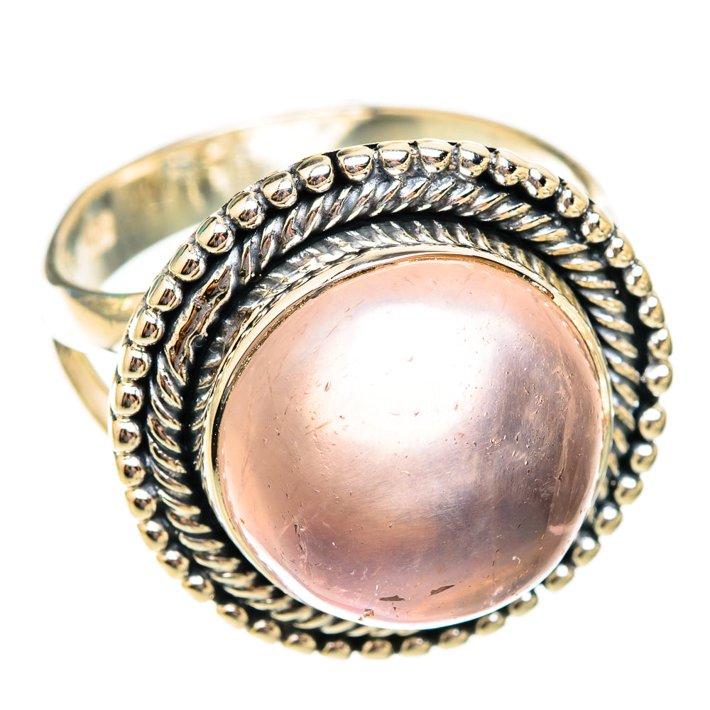 Rose Quartz Rings handcrafted by Ana Silver Co - RING118694 - Photo 2