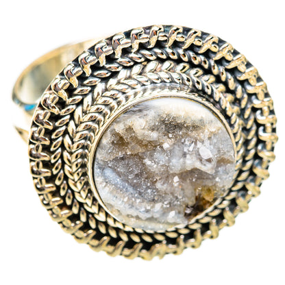 Desert Druzy Rings handcrafted by Ana Silver Co - RING118703 - Photo 2