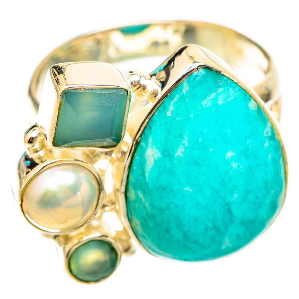 Amazonite Rings handcrafted by Ana Silver Co - RING118712 - Photo 2