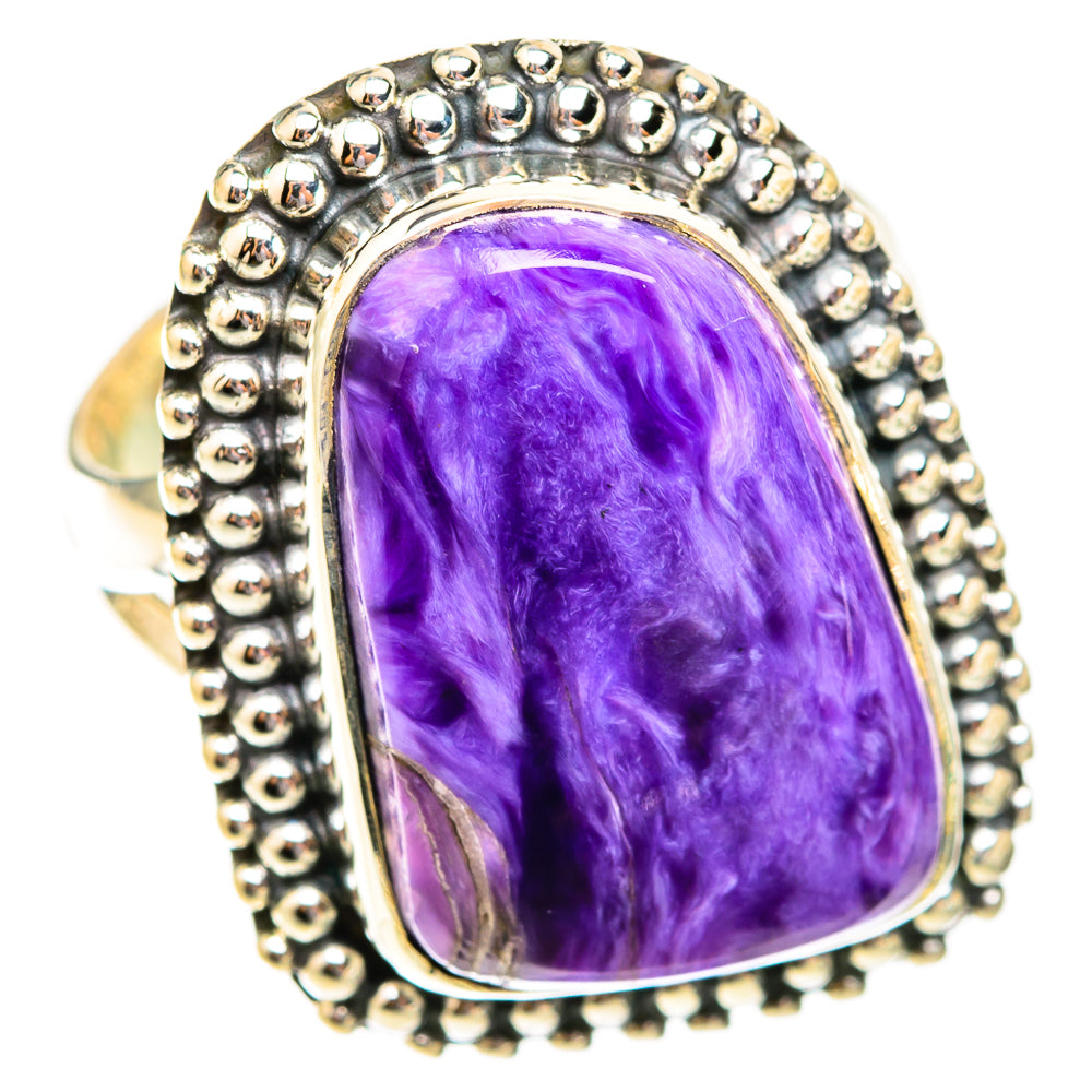 Charoite Rings handcrafted by Ana Silver Co - RING118718 - Photo 2