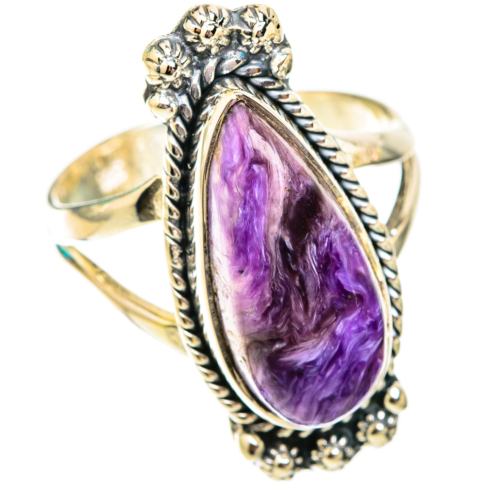 Charoite Rings handcrafted by Ana Silver Co - RING118719 - Photo 2