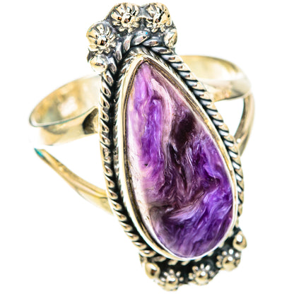 Charoite Rings handcrafted by Ana Silver Co - RING118719 - Photo 2