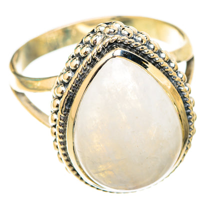 Rainbow Moonstone Rings handcrafted by Ana Silver Co - RING118721 - Photo 2