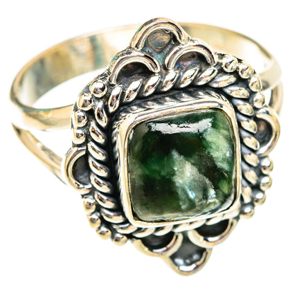 Seraphinite Rings handcrafted by Ana Silver Co - RING118731 - Photo 2