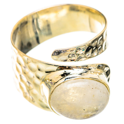Rainbow Moonstone Rings handcrafted by Ana Silver Co - RING118745 - Photo 2
