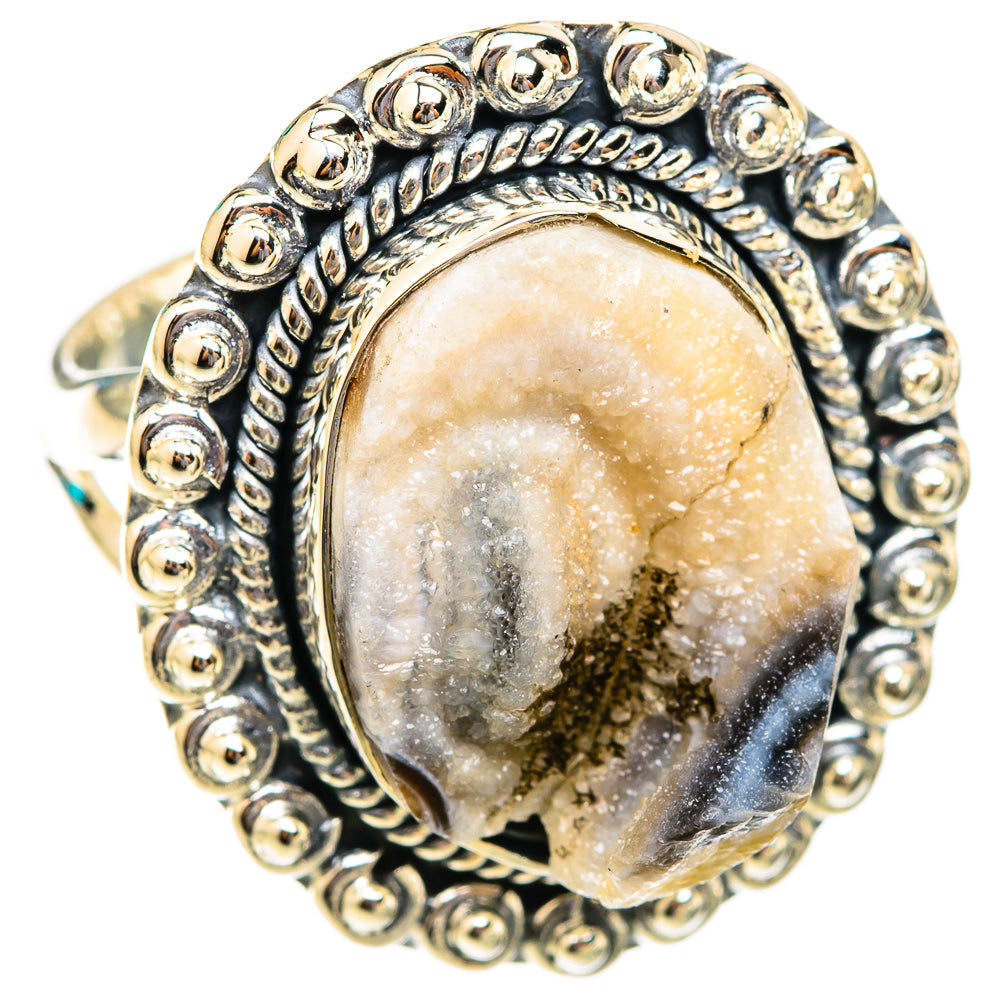 Desert Druzy Rings handcrafted by Ana Silver Co - RING118747 - Photo 2