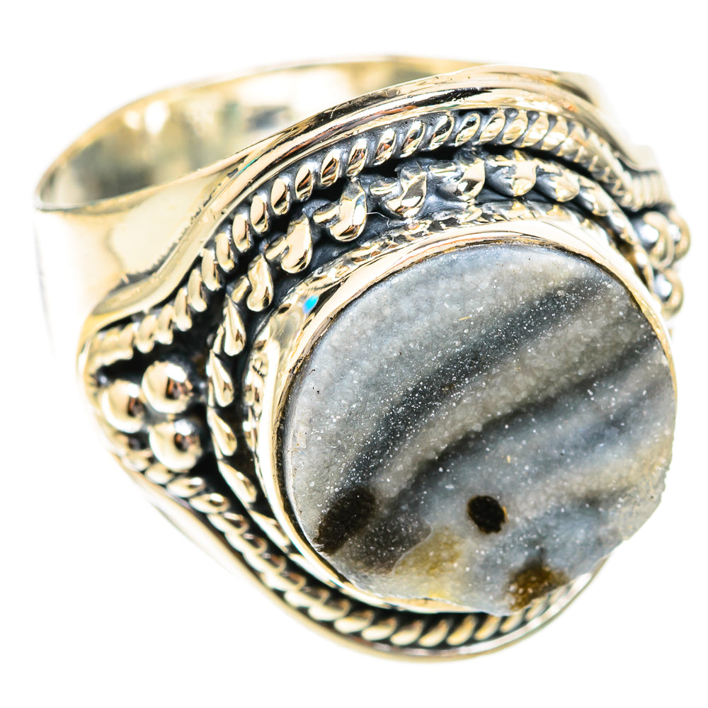 Desert Druzy Rings handcrafted by Ana Silver Co - RING118748 - Photo 2