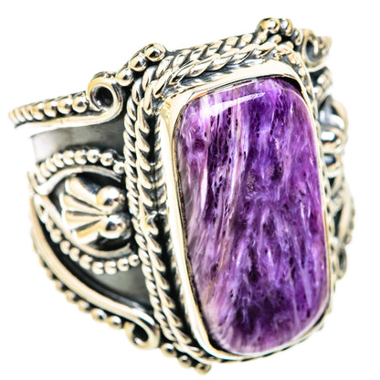 Charoite Rings handcrafted by Ana Silver Co - RING118771 - Photo 2