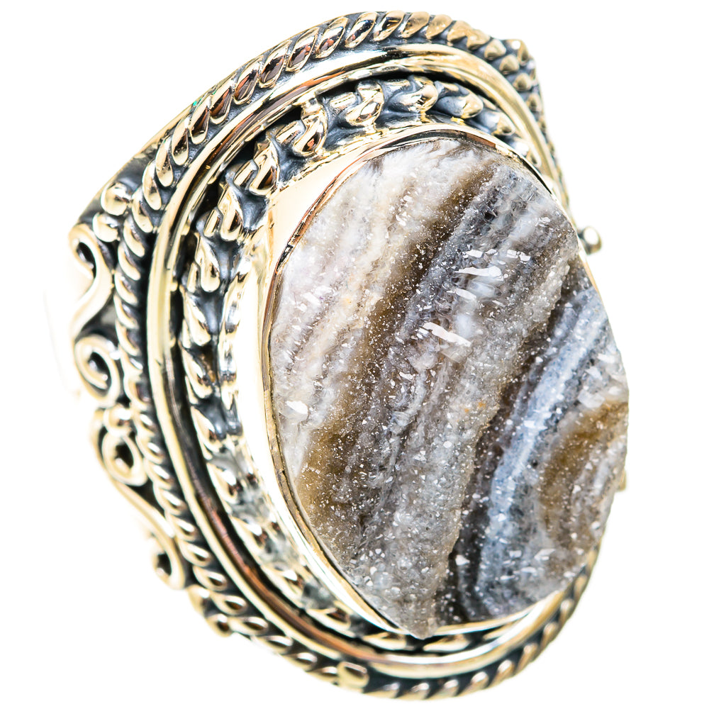 Desert Druzy Rings handcrafted by Ana Silver Co - RING118785 - Photo 2