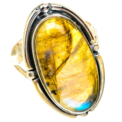 Labradorite Rings handcrafted by Ana Silver Co - RING118788 - Photo 2