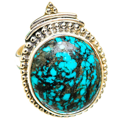 Tibetan Turquoise Rings handcrafted by Ana Silver Co - RING118791 - Photo 2