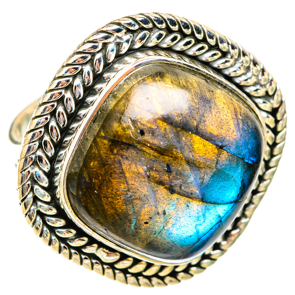Labradorite Rings handcrafted by Ana Silver Co - RING118792 - Photo 2