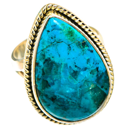 Chrysocolla Rings handcrafted by Ana Silver Co - RING118793 - Photo 2